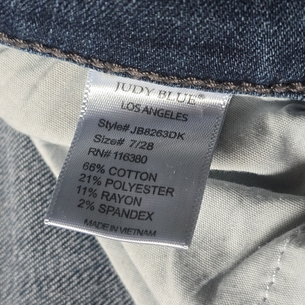 Judy Blue Distressed Skinny Jeans Size 7/28 - Picture 15 of 15